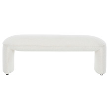 Leo Boucle Ottoman Bench